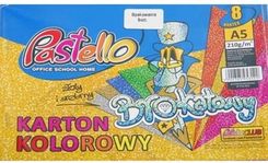 Zdjęcie Papier Kolorowy Z Brokatem A5 8 Kolorów 210G Pas-3122 - Poręba