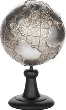 Beliani Figurka dekoracyjna srebrna kształt kuli ziemskiej żywica Earth - Figurki dekoracyjne