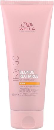 Wella Invigo Blonde Recharge Odżywka Odświeżająca Kolor Włosów Ciepły Blond 200 ml