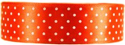 Zdjęcie Wstążka W Kropki Pomarańczowa 25Mmx22M - Myślenice