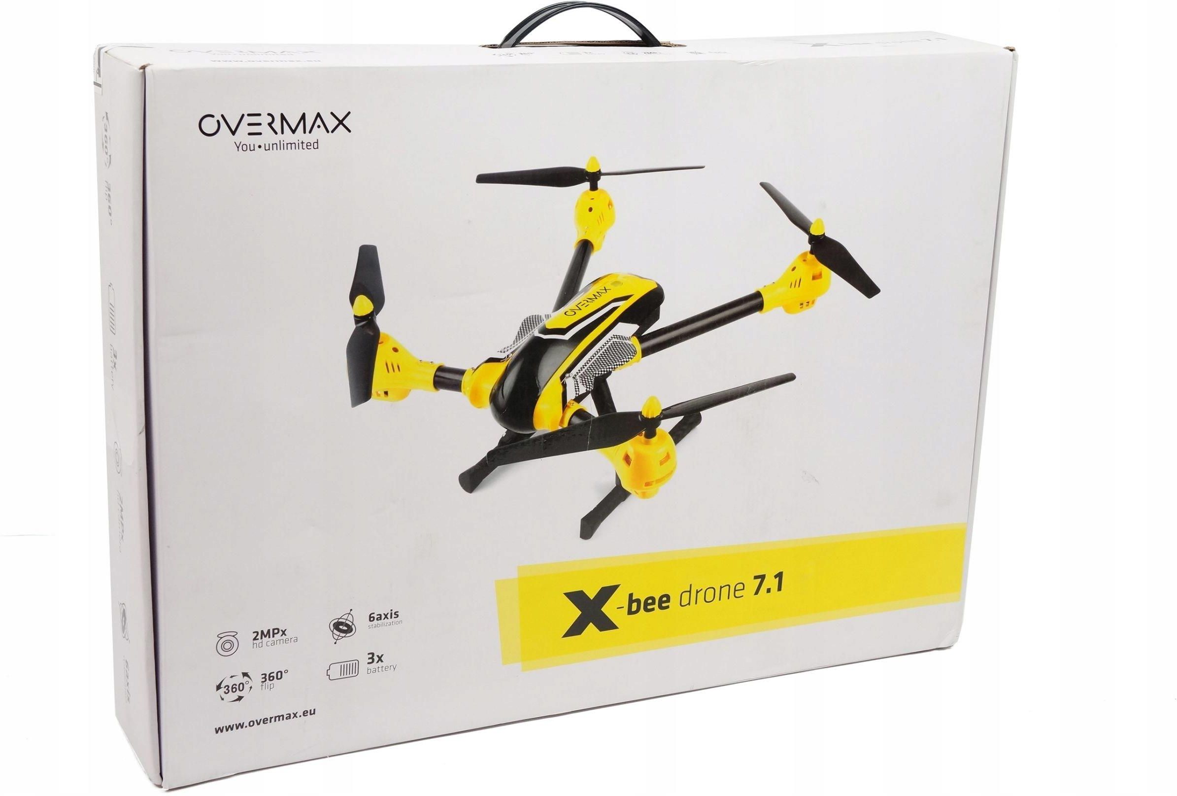 Sprz t fotograficzny outlet Produkt z Outletu Dron Overmax X Bee Drone 7.1 Hd to czarny Ceny i opinie Ceneo.pl