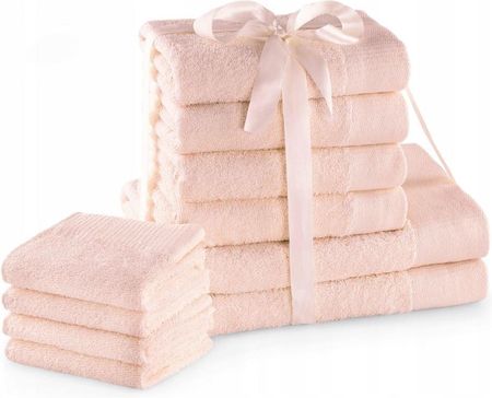 Zestaw ręczników 2*70x140+4*50x100+4*30x50 Różowe