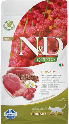 Farmina N&D Cat Quinoa Urinary Kaczka 1,5 Kg
