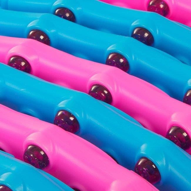 Springos Hula Hop Z Masażerem 100cm Różowo Niebieskie - zdjęcie 1 Springos Hula Hop Z Masażerem 100cm Różowo Niebieskie