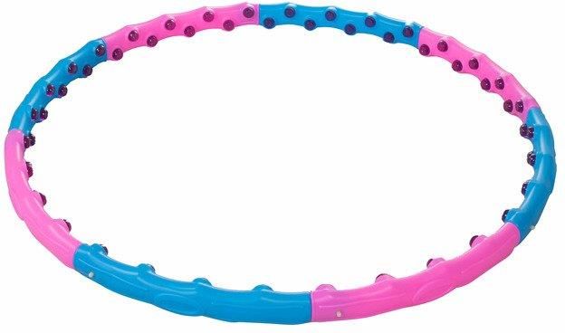 Springos Hula Hop Z Masażerem 100cm Różowo Niebieskie - zdjęcie 3 Springos Hula Hop Z Masażerem 100cm Różowo Niebieskie