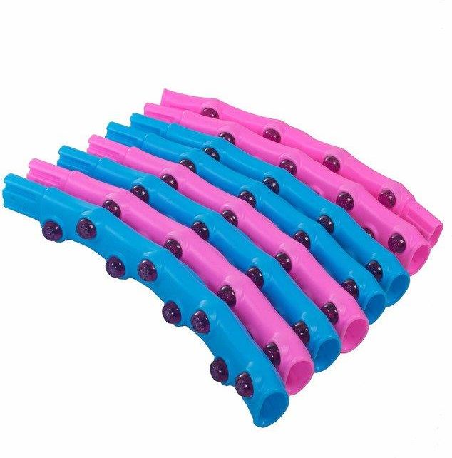 Springos Hula Hop Z Masażerem 100cm Różowo Niebieskie - zdjęcie 4 Springos Hula Hop Z Masażerem 100cm Różowo Niebieskie