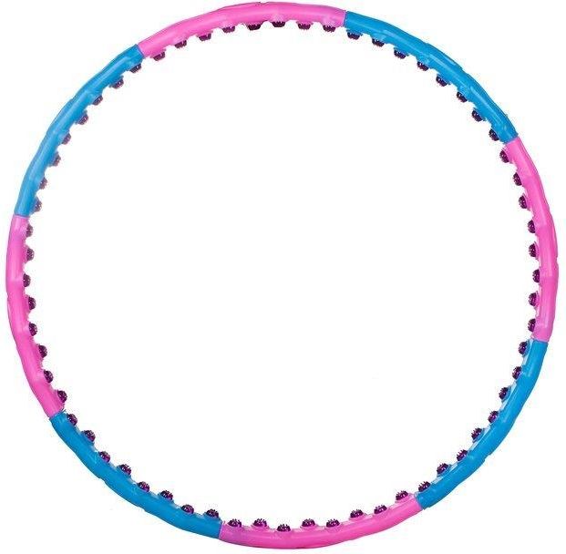 Springos Hula Hop Z Masażerem 100cm Różowo Niebieskie - zdjęcie 5 Springos Hula Hop Z Masażerem 100cm Różowo Niebieskie