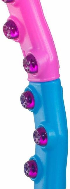 Springos Hula Hop Z Masażerem 100cm Różowo Niebieskie - zdjęcie 6 Springos Hula Hop Z Masażerem 100cm Różowo Niebieskie