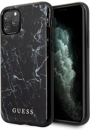 Guess GUHCN65PCUMABK iPhone 11 Pro Max czarny/black Marble