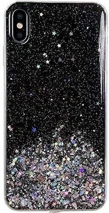Wozinsky Star Glitter błyszczące etui pokrowiec z brokatem Samsung Galaxy A50 czarny - Czarny