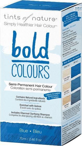 Tints Of Nature Półtrwała Farba Do Włosów Bold Colours Niebieska 