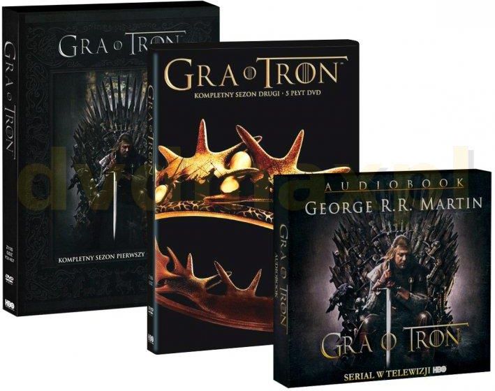 Gra o tron sezon 1+Gra o tron sezon 2+AUDIOBOOK Kolekcja [10DVD]+[4CD