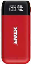 Xtar Ładowarka power bank do akumulatorów cylindrycznych Li-ion 18650 / 20700 / 21700 / 26650 / Xtar PB2S czerwony