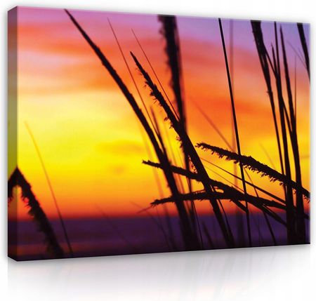 Obraz Płótno Salon Morze Zachód Słońca 100X70 Cm