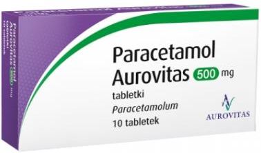 Paracetamol Aurovitas 500mg 10 tabl