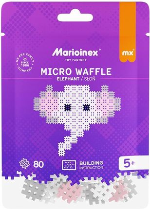 Marioinex Micro Waffle Słoń 80El. 903438 - ceny i opinie 