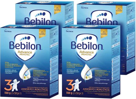 Bebilon Advance 3 Mleko modyfikowane po 1 roku życia 4x1100g