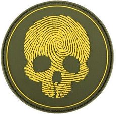 Zdjęcie 101 Inc Naszywka 3D Fingerprint Skull Żółty 444130-7209 - Warta