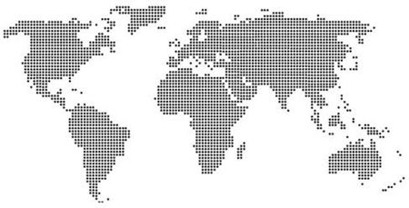 Naklejka Na Ścianę Mapa Świata