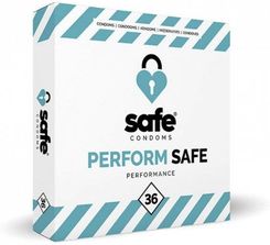 Zdjęcie Prezerwatywy Safe Perform Safe Condoms Delay 36Pcs - Lubin