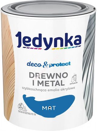 Jedynka Deco&Protect Drewno I Metal Mat, Niebieski Ciemny 0,7L