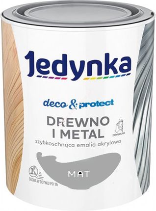 Jedynka Deco&Protect Drewno I Metal Mat, Szary 0,7L