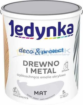 Jedynka Deco & Protect Drewno I Metal Mat Szary Jasny 5L
