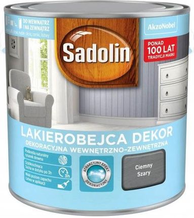 Sadolin Lakierobejca Dekor Ciemny Szary 2,5L