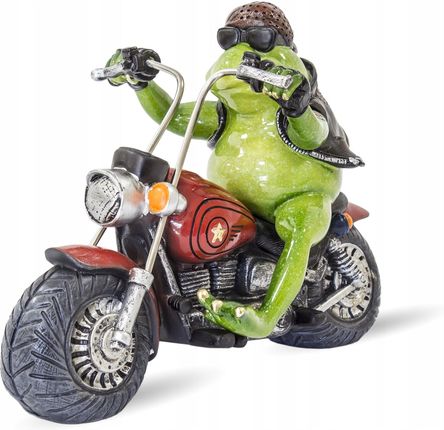 Figurka Żaba Na Motocyklu Harley Na Prezent 24 CM