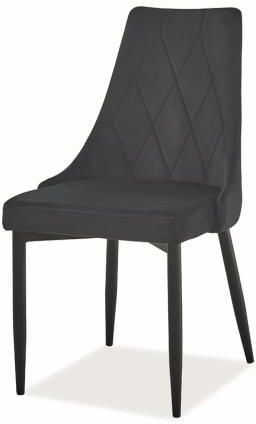 Krzesło Trix B Velvet Czarne