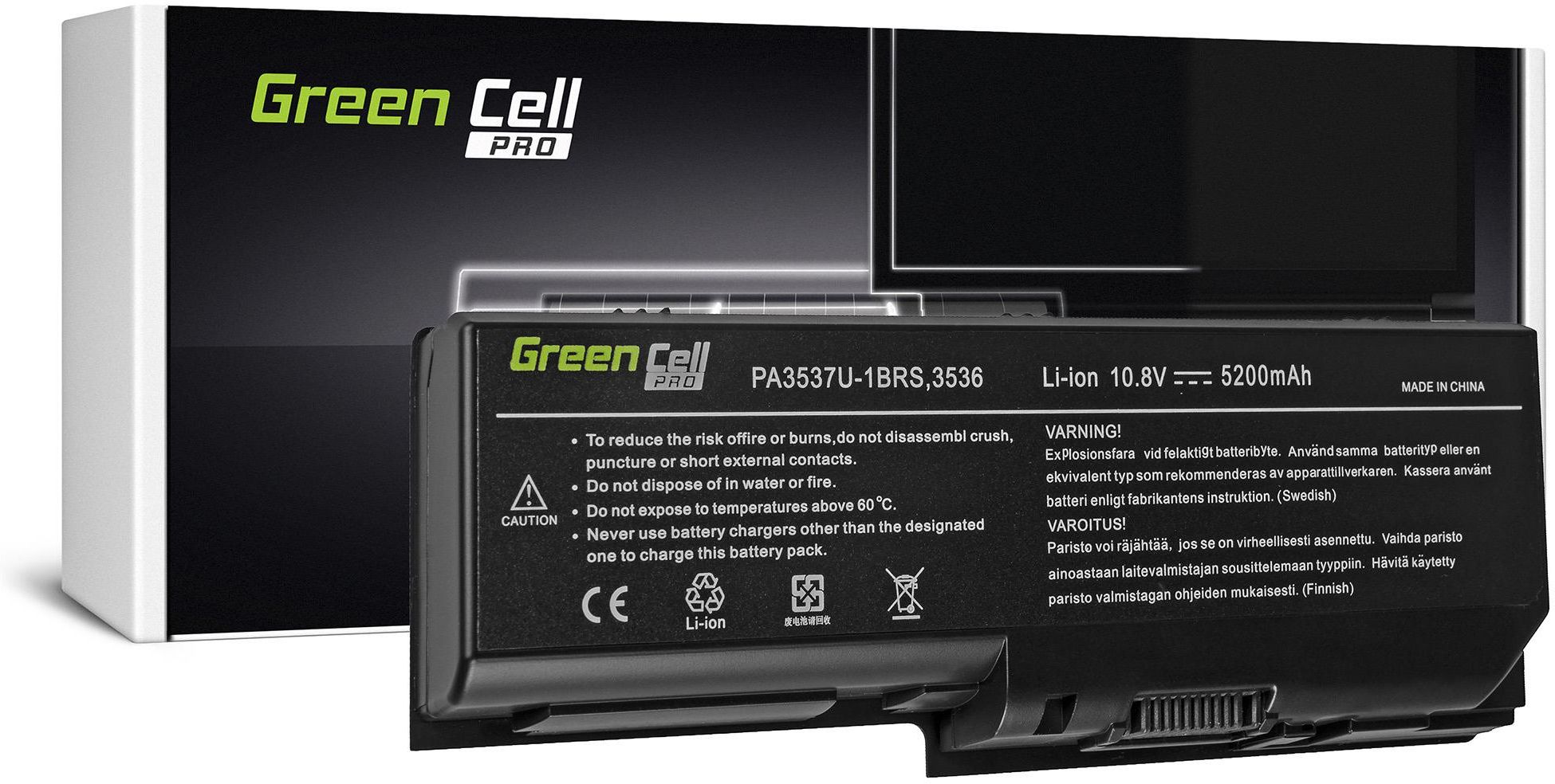 Batteria POTENZIATA 5200mAh 10,8V per portatile Toshiba Satellite P200