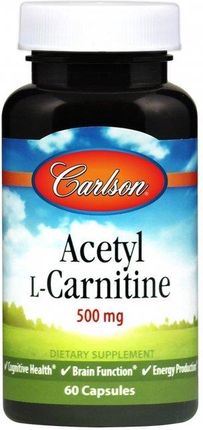 Carlson Labs Acetyl L-Carnitine 500mg 60kaps