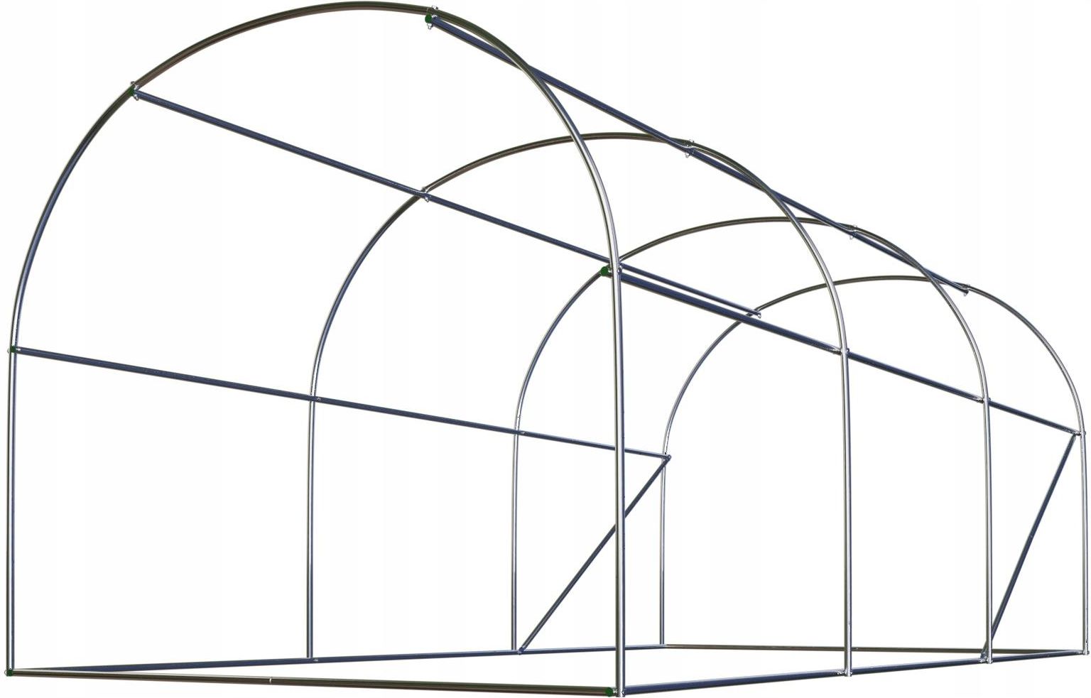 Tunel Foliowy Ogrodowy Szklarnia 2x3m Folia 6m2 - zdjęcie 3 Tunel Foliowy Ogrodowy Szklarnia 2x3m Folia 6m2