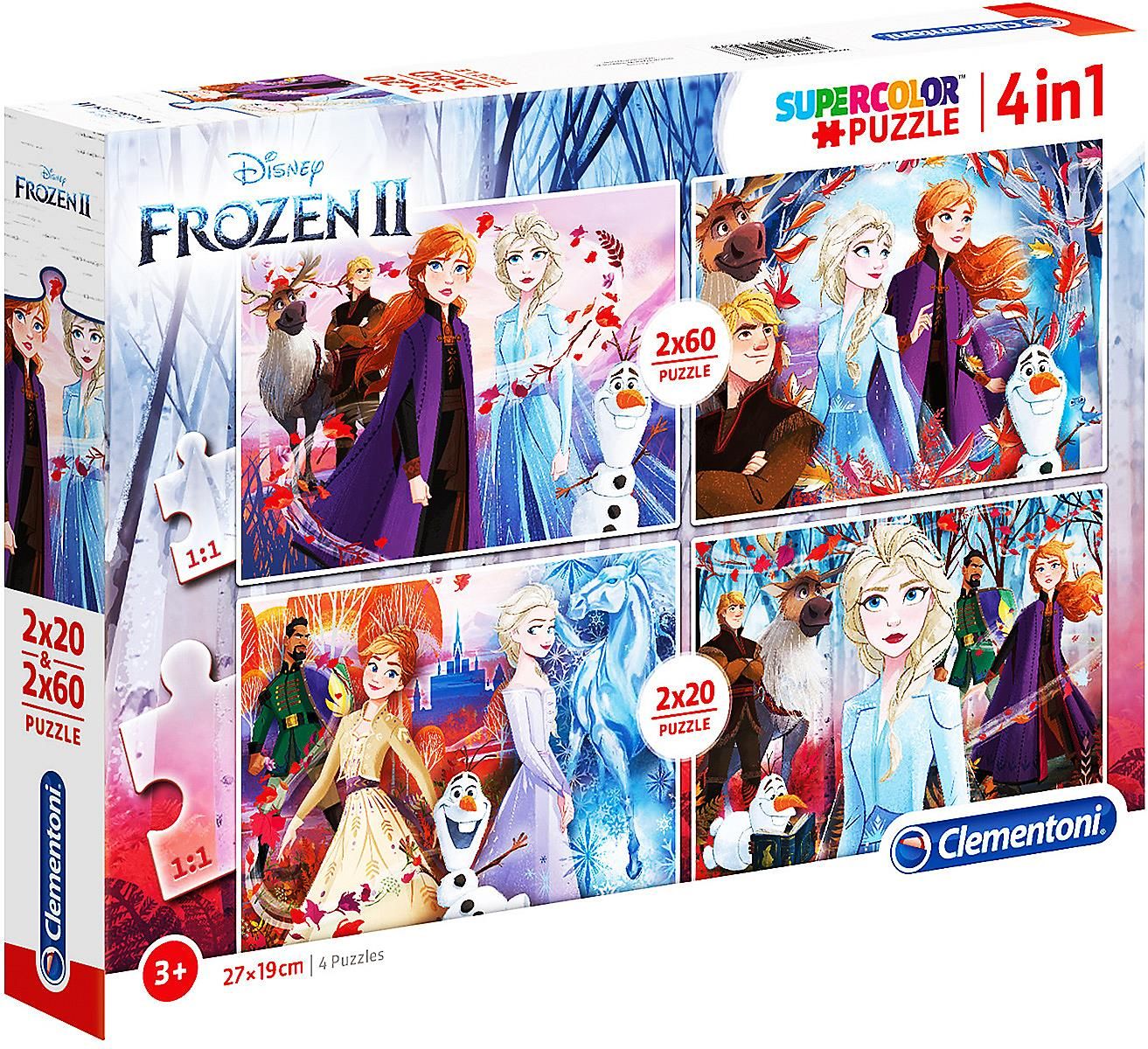Clementoni Disney Kraina lodu 2 Puzzle Super Kolor 4w1 - Ceny i opinie ...