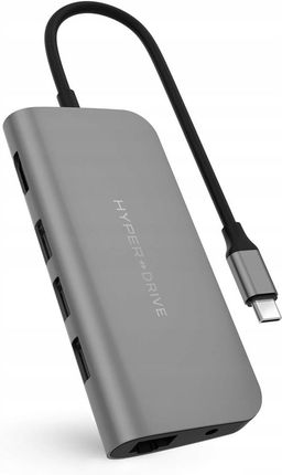 HyperDrive POWER 9-in-1 USB-C do iPad Pro, MacBook Pro/Air, szary (HY-HD30F-GRAY)