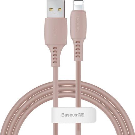 Baseus Lightning USB Colourful 1,2m 2.4A różowy (CALDC04)