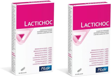 Pileje Lactibiane Lactichoc Probiotyk Dla Równowagi Mikroflory Jelit 2X20Kaps.