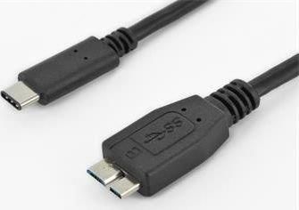 PremiumCord USB 3.1 C- USB 3.0 Micro-B, 1m (KU31CMB1BK)