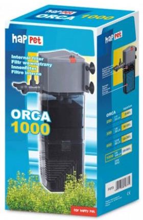 Happet Orca 1000 Wewnętrzny Filtr 1000L/H Do Akwarium 250-500L
