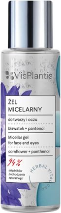 Vis Plantis Żel Micelarny 3 W 1 Bławatek + Pantenol Herbal Vital Care 100Ml