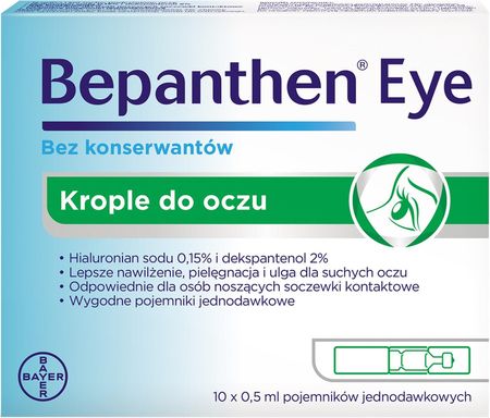 Bayer Bepanthen Eye Krople Do Oczu 0,5 Ml