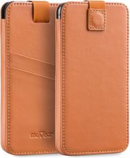 moVear Skórzane Etui Wsuwka do iPhone 8/7/6 Plus pocketCase C+ Skóra Nappa Jasnobrązowy