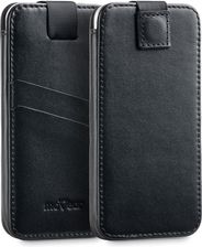 moVear Skórzane Etui Wsuwka do iPhone 8/7/6 Plus pocketCase C+ Skóra Gładka Czarny