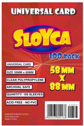 Sloyca Koszulki Universal Card 58x88mm 100szt