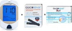 Genexo Zestaw Glukometr Glucosense Pro + Paski Testowe Glucosense 50 szt + Lancety Glucosense/Ixell 100 szt