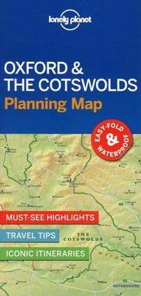 Lonely Planet Oxford &amp; the Cotswolds Planning Map Lonely Planet