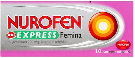 Nurofen Express Femina 200 mg Kapsułki miękkie 10szt
