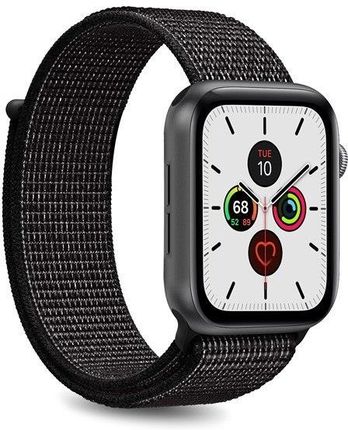 PURO Apple Watch Band - Nylonowy pasek do Apple Watch 38 / 40 mm (Czarny)