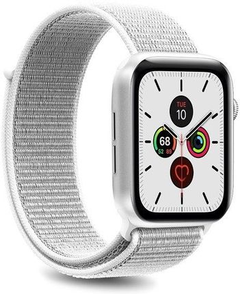 PURO Apple Watch Band - Nylonowy pasek do Apple Watch 38 / 40 mm (Biały)