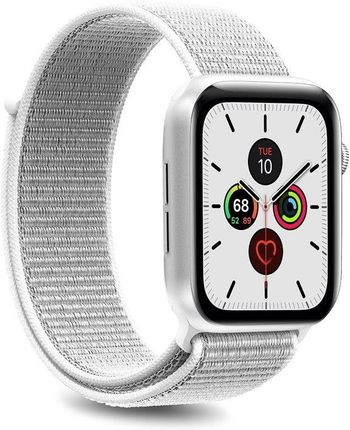 PURO Apple Watch Band - Nylonowy pasek do Apple Watch 42 / 44 mm (Biały)